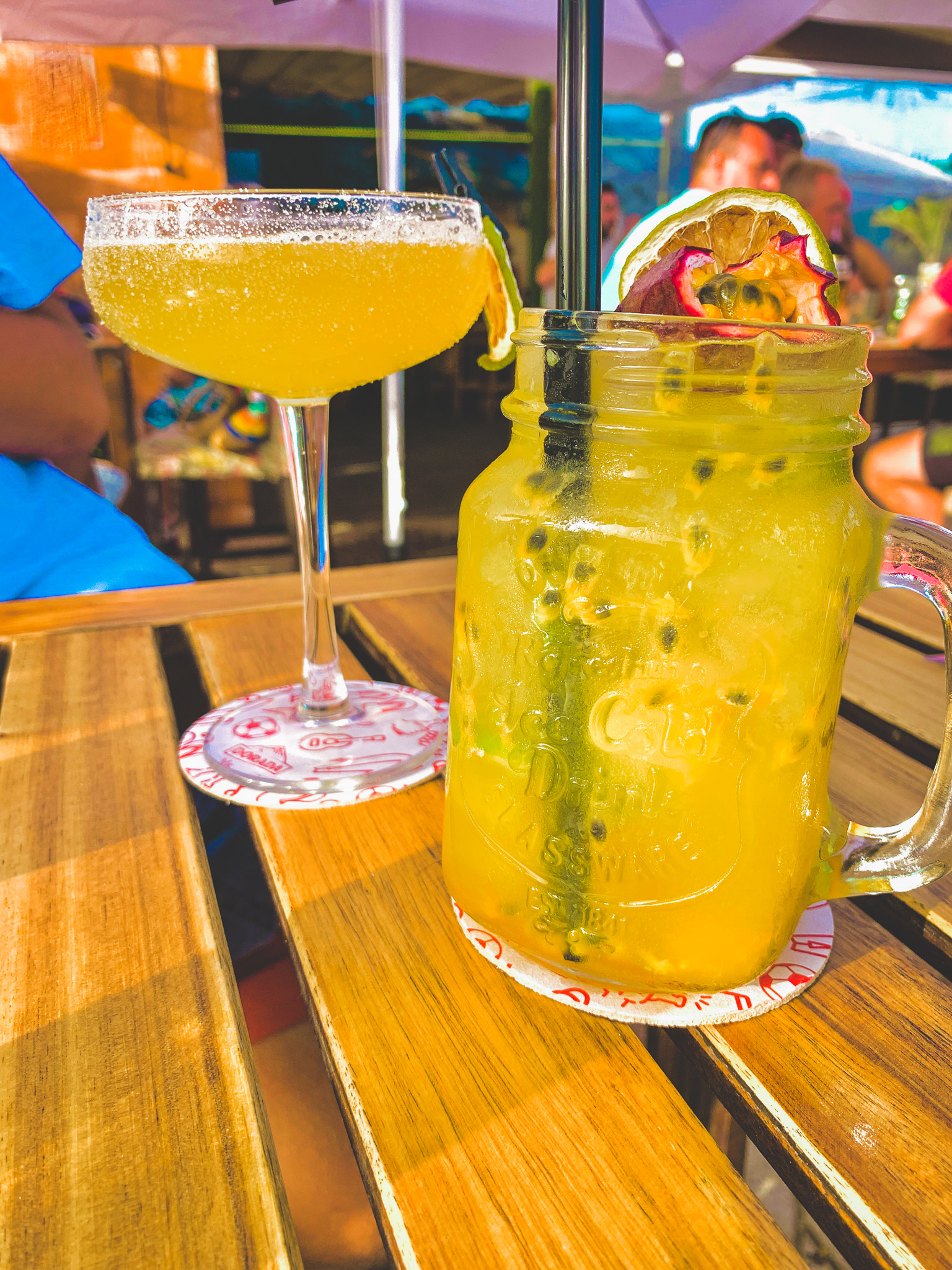 Deux cocktails au Tipsy Hammock Bar, une bonne adresse à Gran Canaria