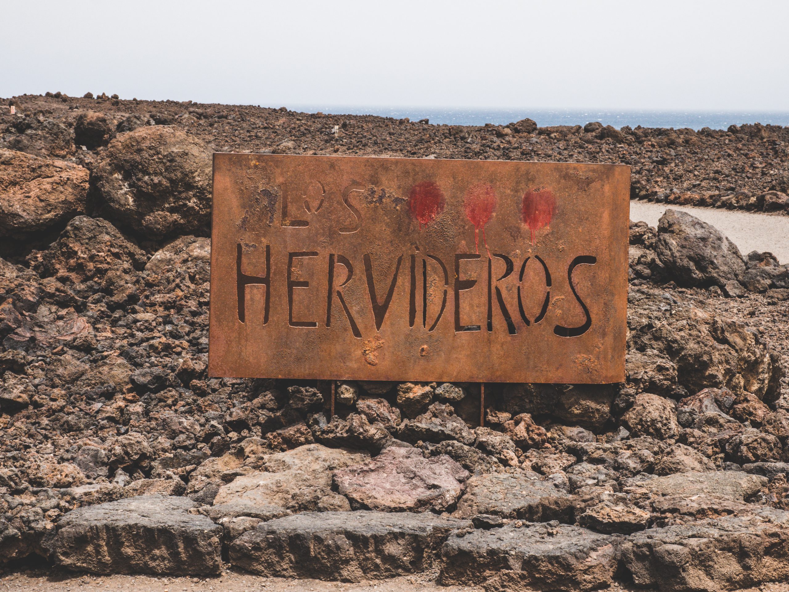 Panneau du lieu Los Hervideros