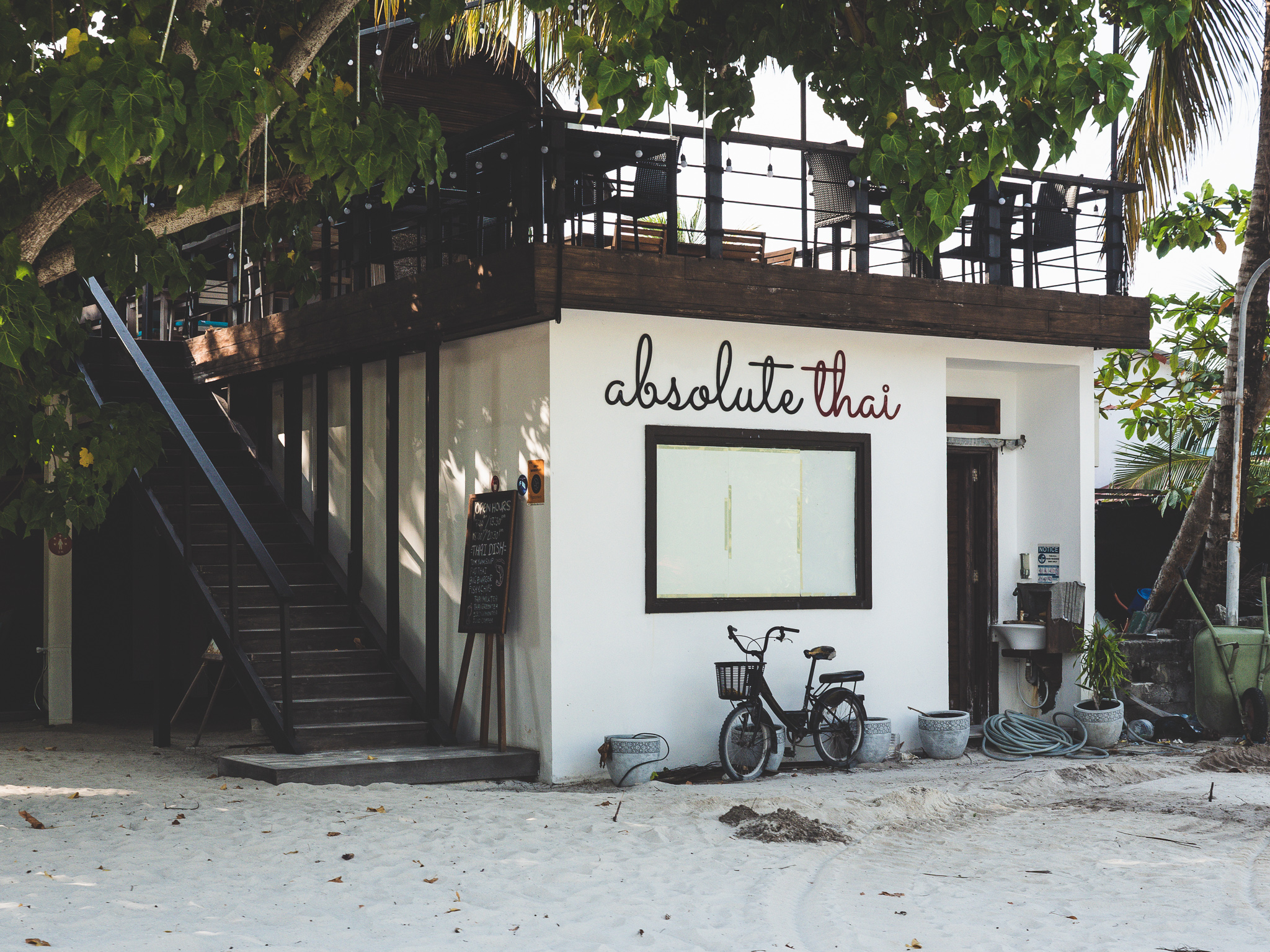 Absolute Thaï restaurant sur l'île de Dhigurah.
